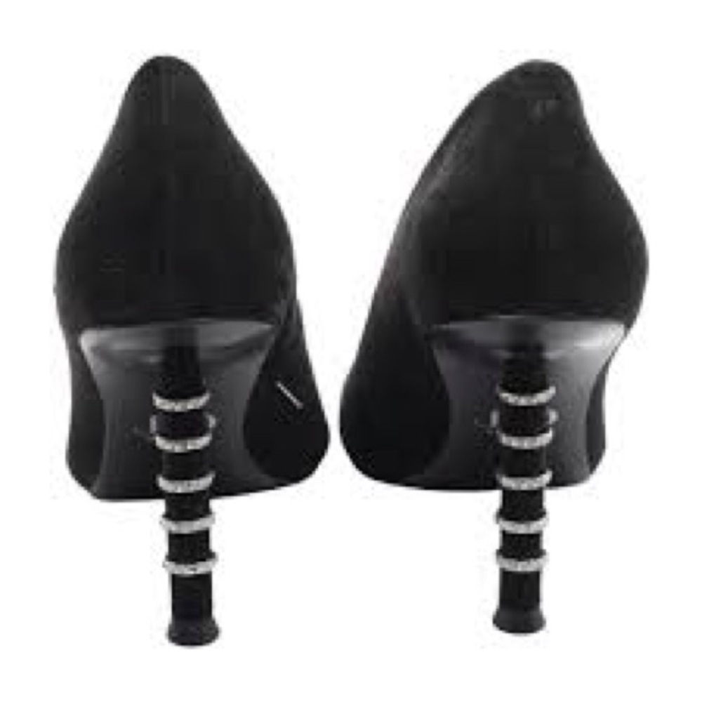Jennifer Lopez Shoes Jlo Parlow 2 Jeweled Black Pump Heels. Size 9 — image 2 of 8